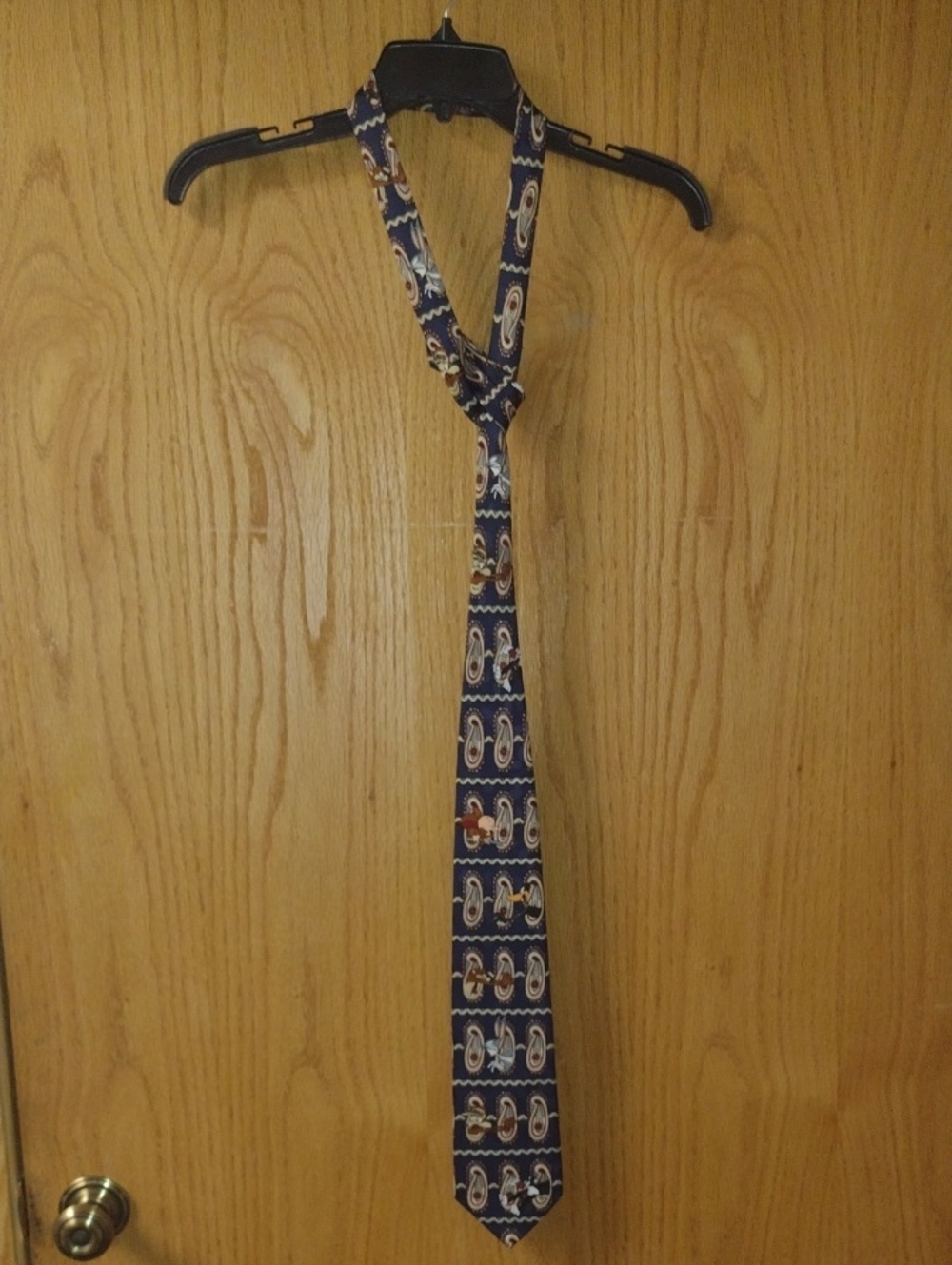 Looney Tunes Mania Men's Navy Patterned Tie (J1412)